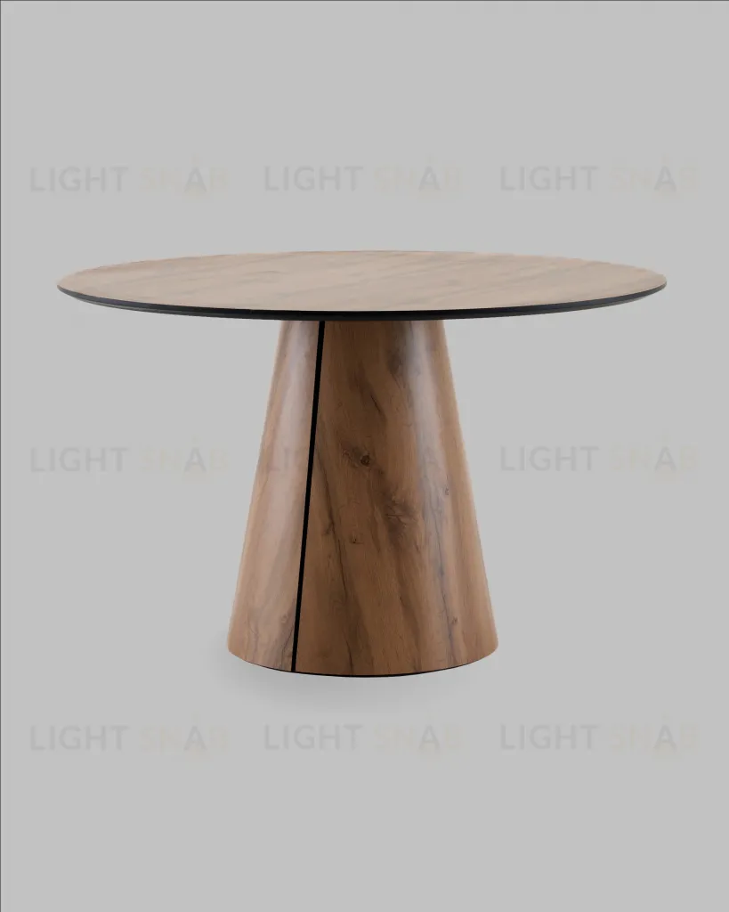 Стол круглый Стивенсон D120 столешница HPL дуб вотан УТ000041625