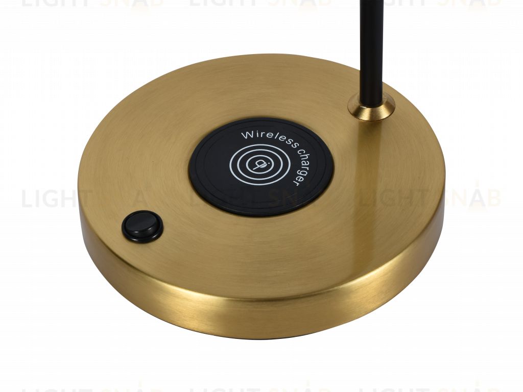 Настольный светильник с зарядкой для телефона Zortes DESKLIGHT ZRS.1066.03, Мощность - 40Вт, Тип лампы: E27, В - 35cm / Г - 55cm / Ш - 18cm ZRS.1066.03