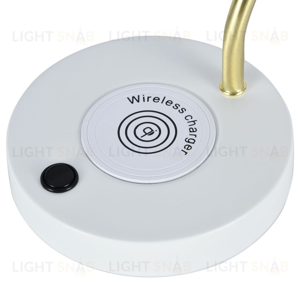 Настольный светильник с зарядкой для телефона Zortes DESKLIGHT ZRS.1066.05, Мощность - 40Вт, Тип лампы: E27, В - 25cm / Г - 50cm / Ш - 15cm ZRS.1066.05