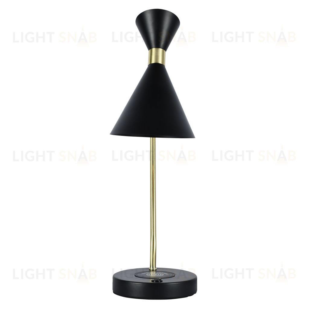 Настольный светильник с зарядкой для телефона Zortes DESKLIGHT ZRS.1066.04, Мощность - 40Вт, Тип лампы: E27, В - 25cm / Г - 50cm / Ш - 15cm ZRS.1066.04