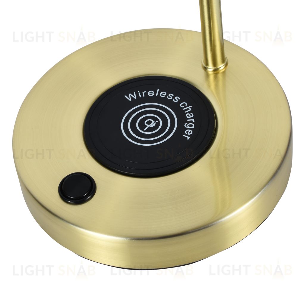 Настольный светильник с зарядкой для телефона Zortes DESKLIGHT ZRS.1066.06, Мощность - 40Вт, Тип лампы: E14, В - 15cm / Г - 45cm / Ш - 18cm ZRS.1066.06