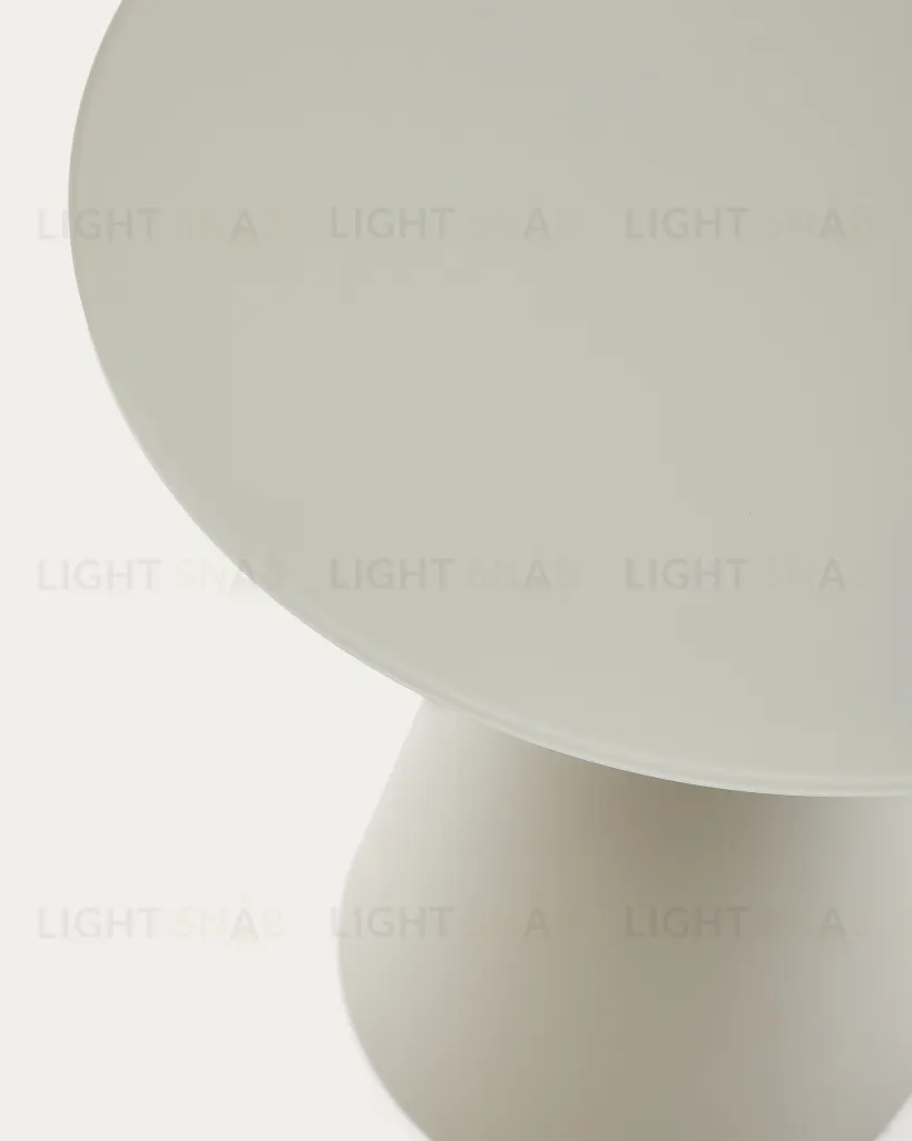 Журнальный столик Wilshire из матового стекла и стали матово-серый Ø50 см 261699