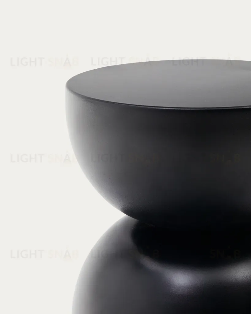 Rachel Приставной столик из металла с черной отделкой Ø 30,5 см 157193