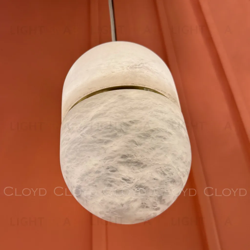 Подвесной светильник Cloyd DILEMMA-B P1 / Ø14 см - алебастр - латунь (арт.12348)  12348