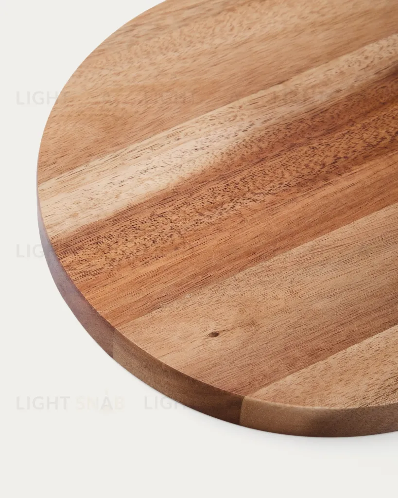 Zairin Сервировочная доска из 100% акации с ручкой из желтого металла 254247