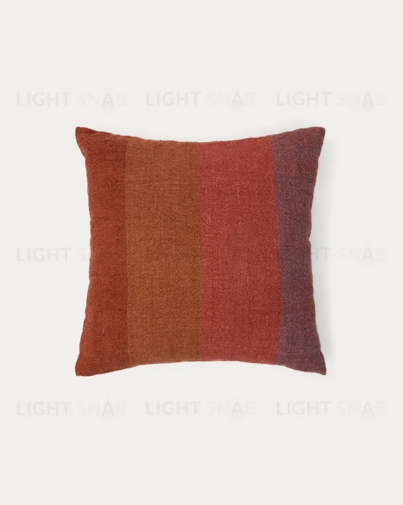 Чехол для подушки Taris из льна в красную полоску 50 x 50 см 262095