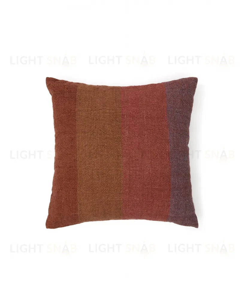 Чехол для подушки Taris из льна в красную полоску 50 x 50 см 262095