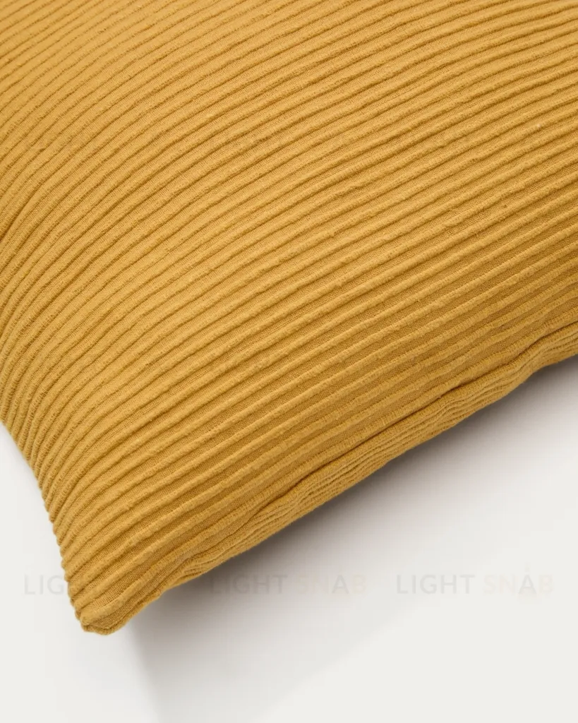 Чехол на подушку Minec горчичный 100% лен 45 x 45 см 210764