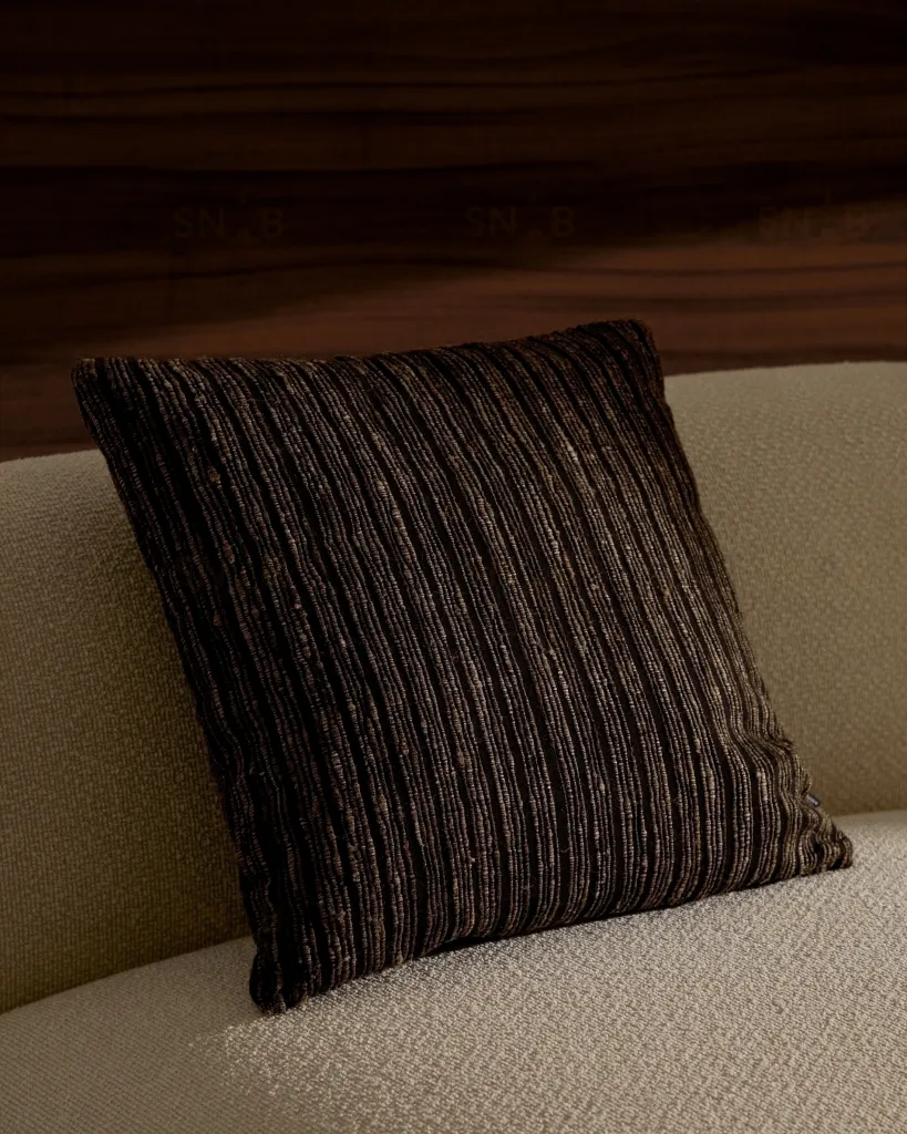 Чехол на подушку Anir из разноцветного шелка и хлопка 45 x 45 см 210710