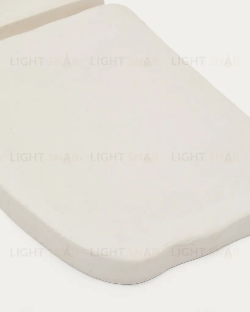 Набор из 3 квадратных настенных панелей Siluna из белого папье-маше 192271