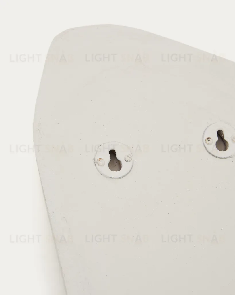 Набор из 3 квадратных настенных панелей Siluna из белого папье-маше 192271