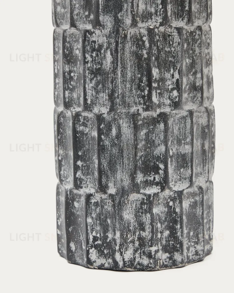 Arisa черная ваза из папье-маше, 31 см 205529