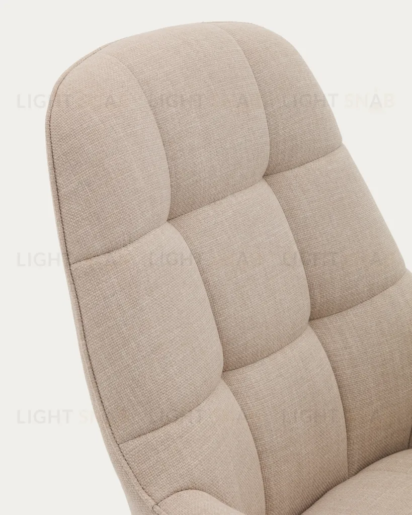 Jaspe Вращающееся кресло бежевого цвета с серой отделкой металла 210902