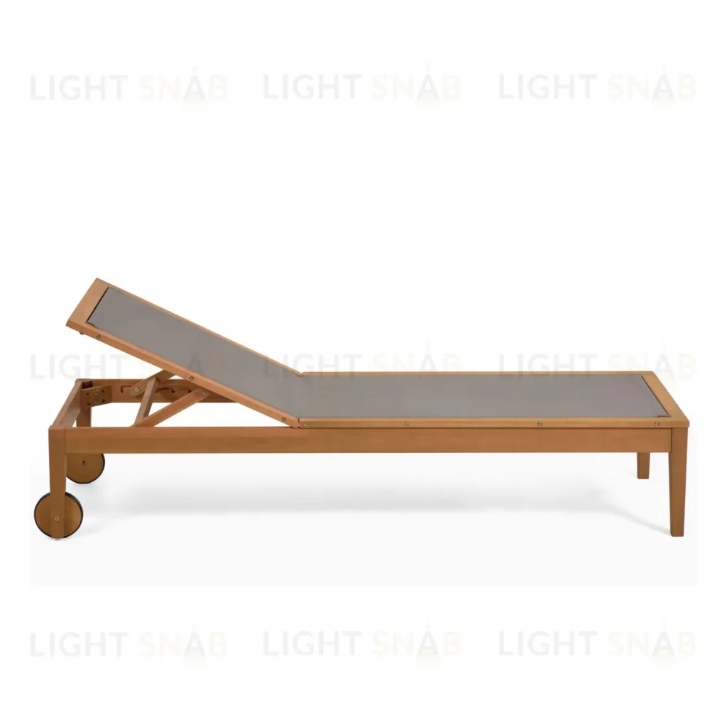 Шезлонг Caterin из эвкалипта зеленый 097641