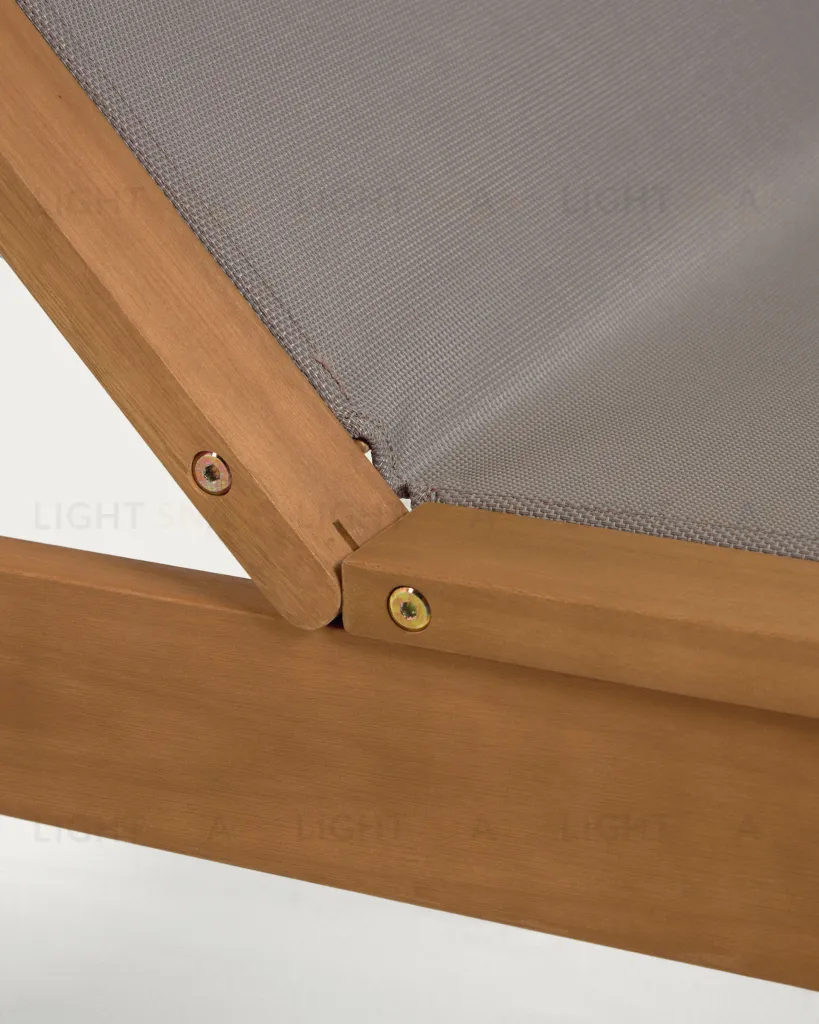 Шезлонг Caterin из эвкалипта зеленый 097641