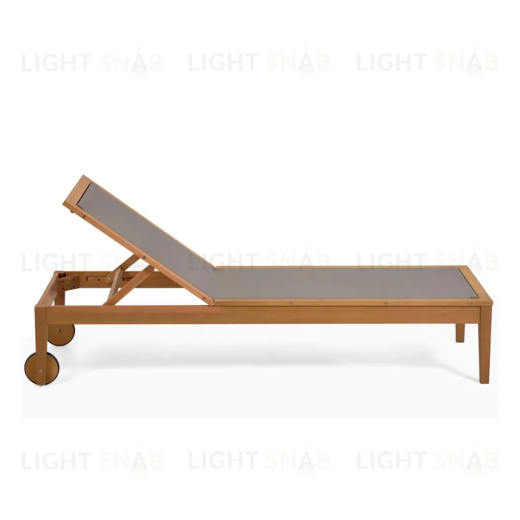 Шезлонг Caterin из эвкалипта зеленый 097641