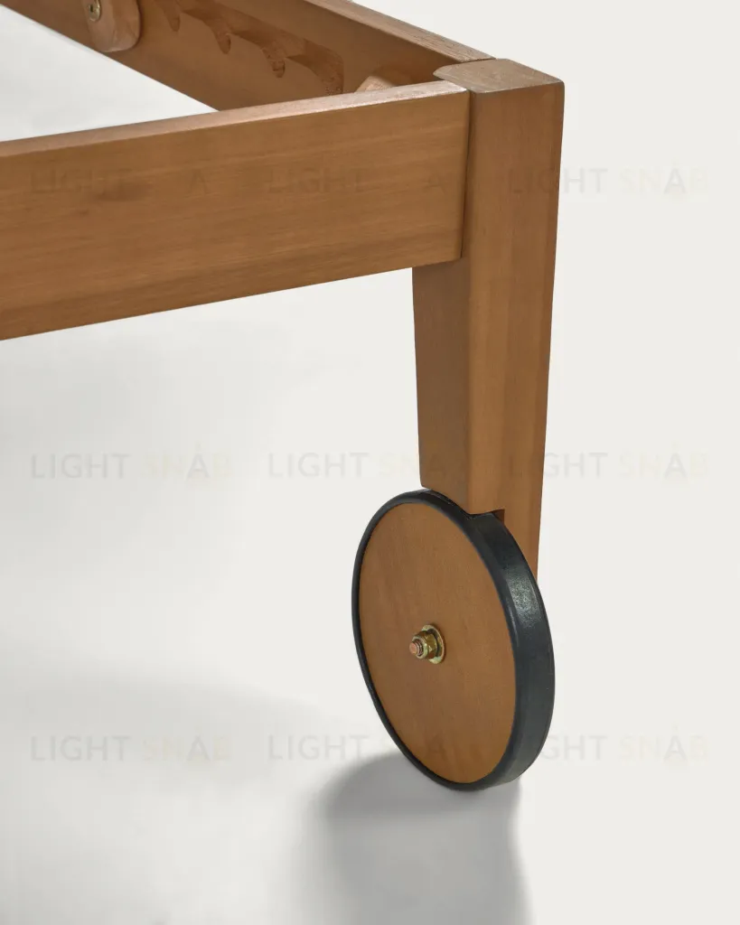 Шезлонг Caterin из эвкалипта зеленый 097641