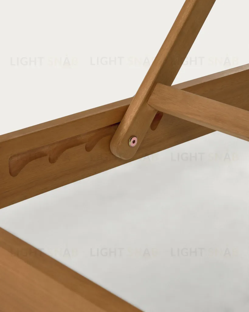 Шезлонг Caterin из эвкалипта зеленый 097641