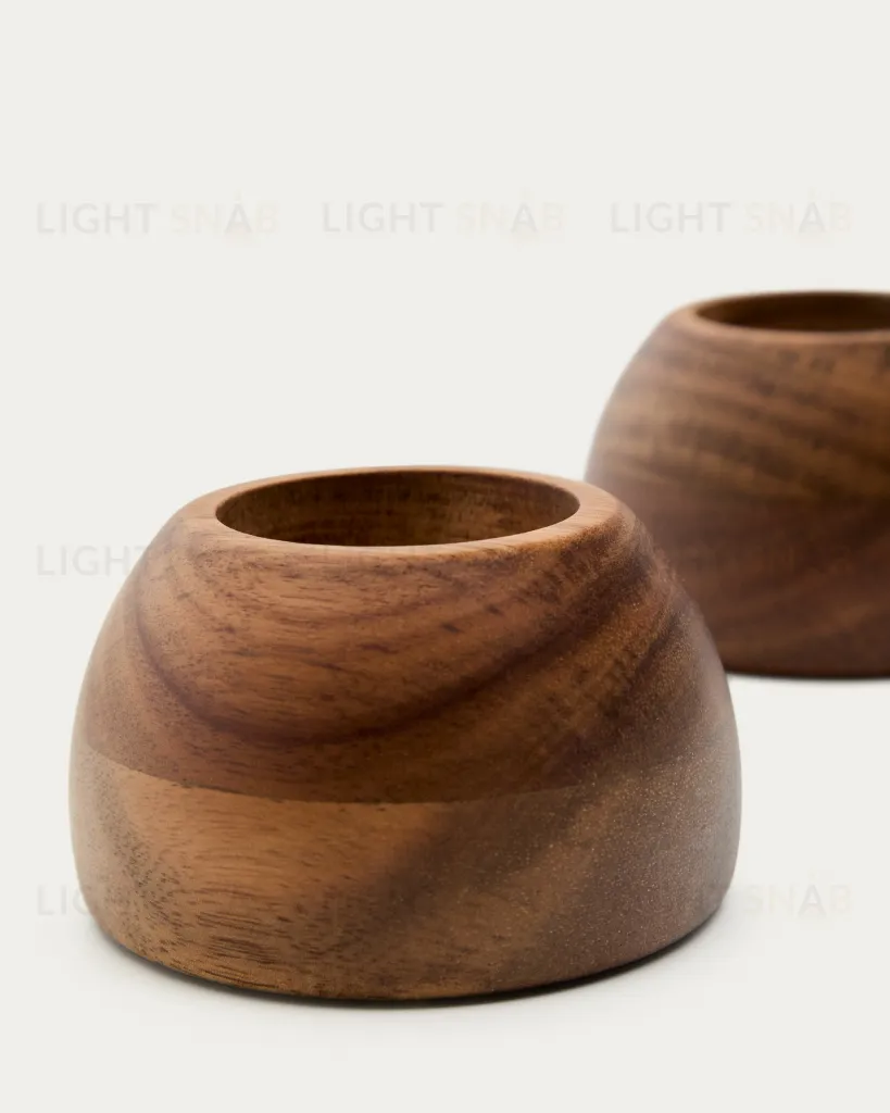 Набор из 2 подставок для яиц Nukha из древесины акации  262025