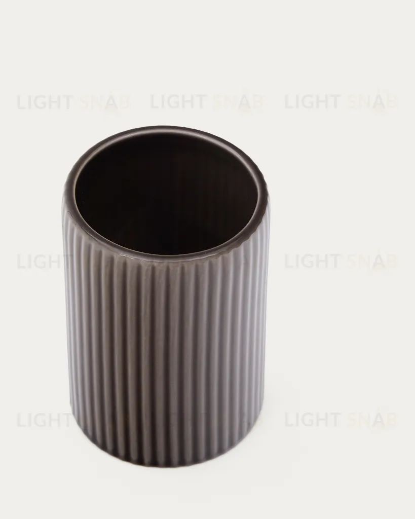 Стакан для зубных щеток Selime керамика коричневого цвета 262069