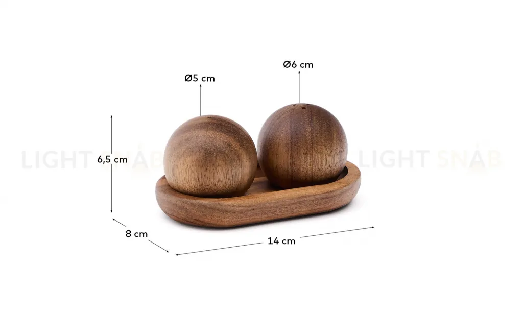 Nukha Набор солонка и перечница  из древесины акации 254167