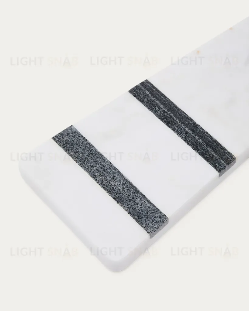 Cервировочная доска Nira из черно-белого мрамора 261997