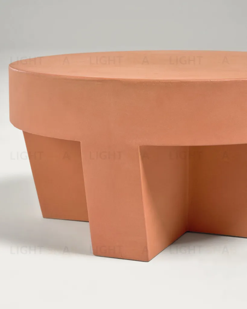 Кофейный столик Vilena из терракоты Ø 60 см 097584