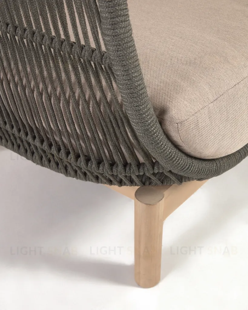 3-местный диван Catalina из зеленой веревки 115618