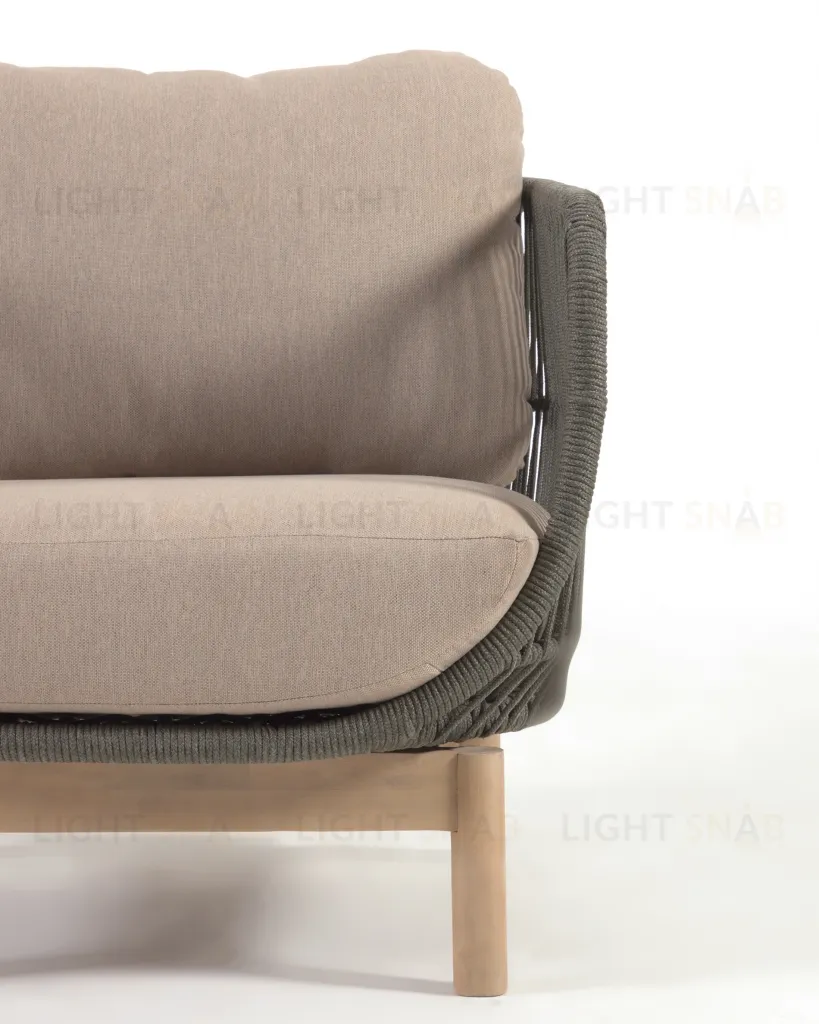 3-местный диван Catalina из зеленой веревки 115618