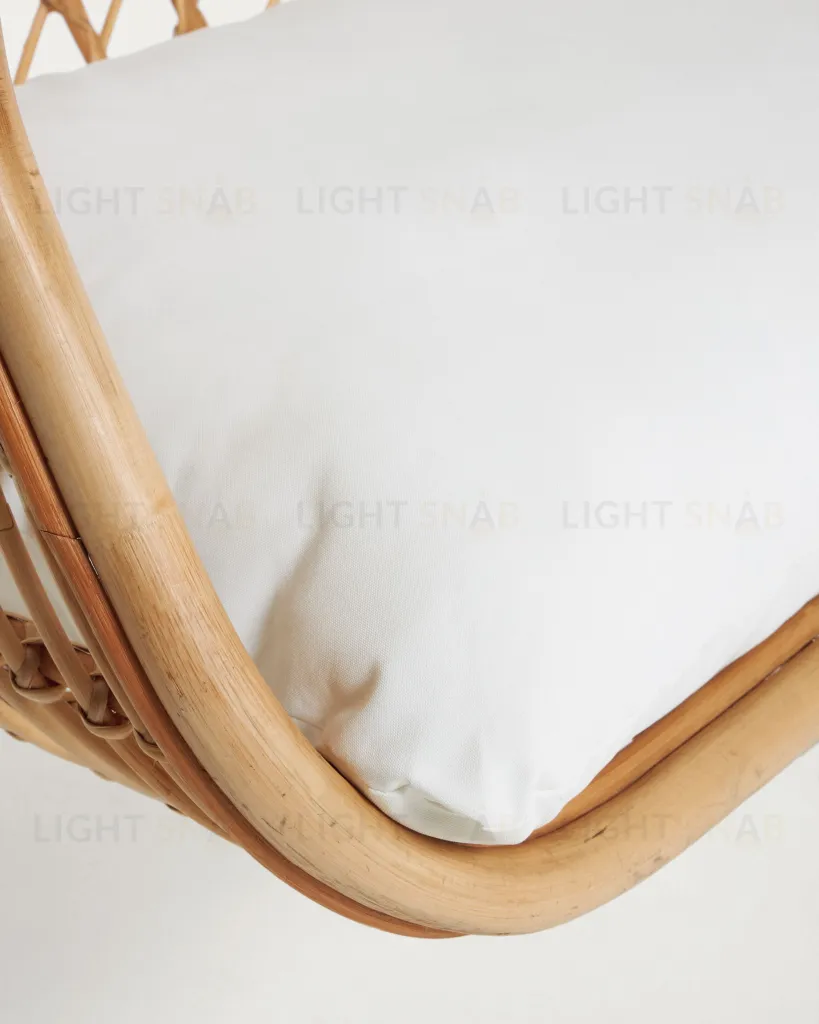 Подвесное кресло Ekaterina ротанг на светло-серой подставке 100039