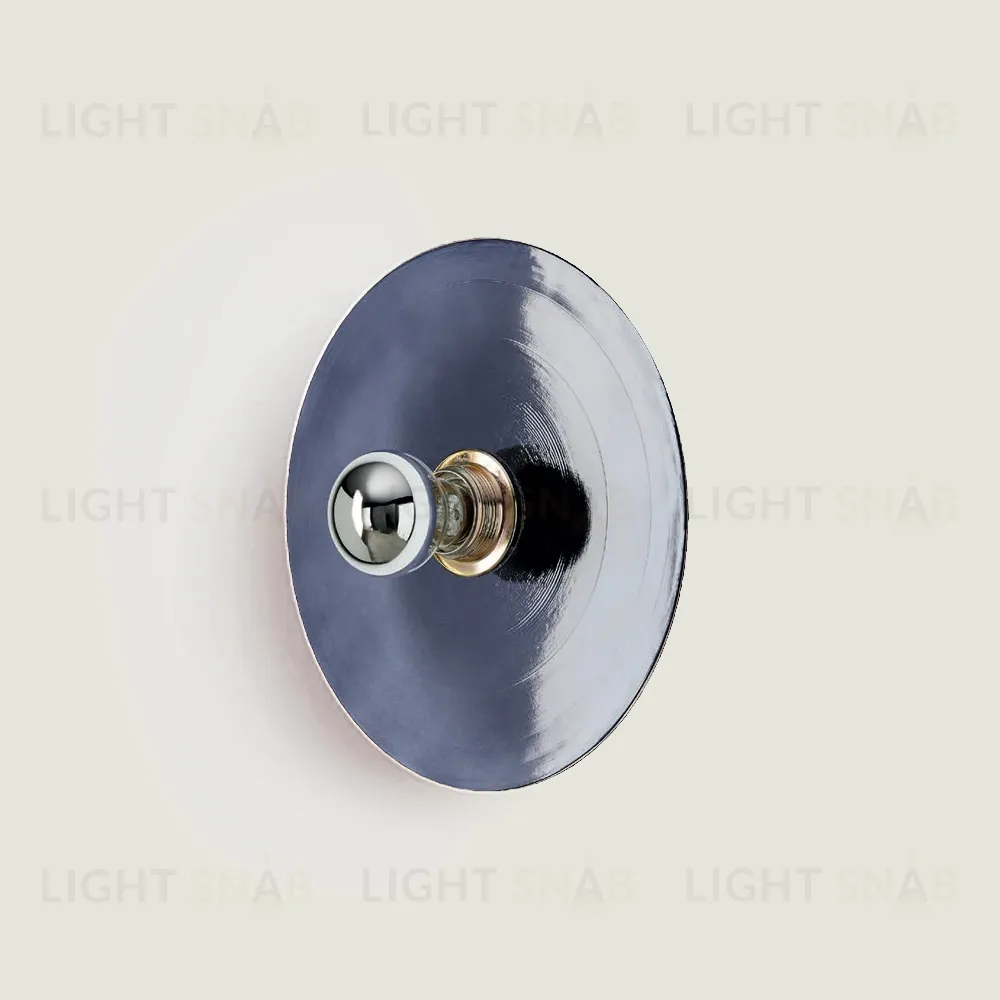 Бра Fest белый цоколь 5 см - синее стекло 091744