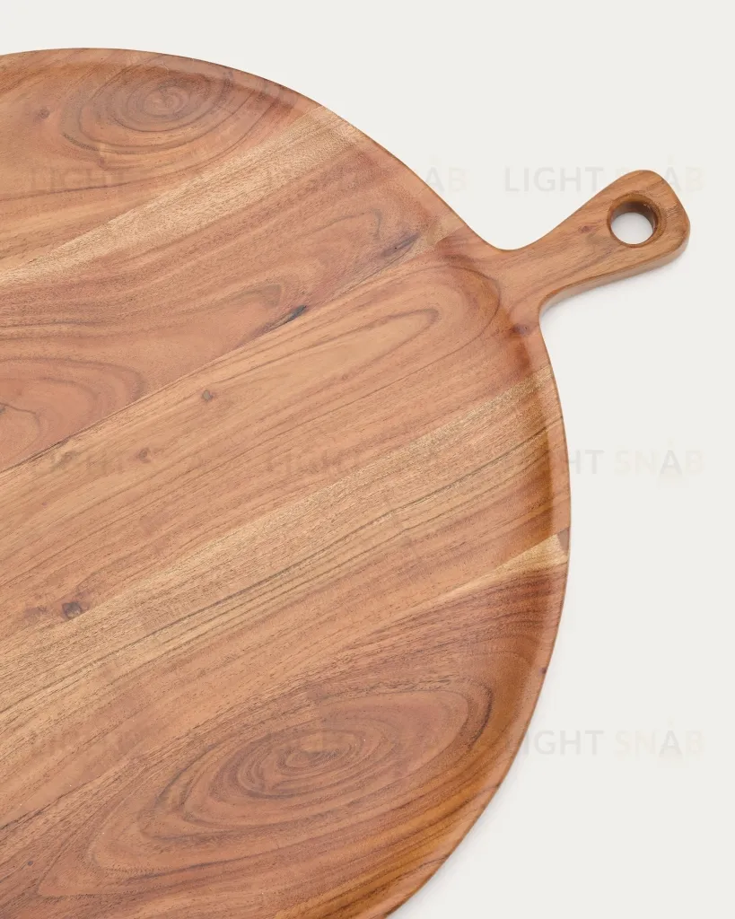 Большая круглая сервировочная доска Eitene из акации 210312