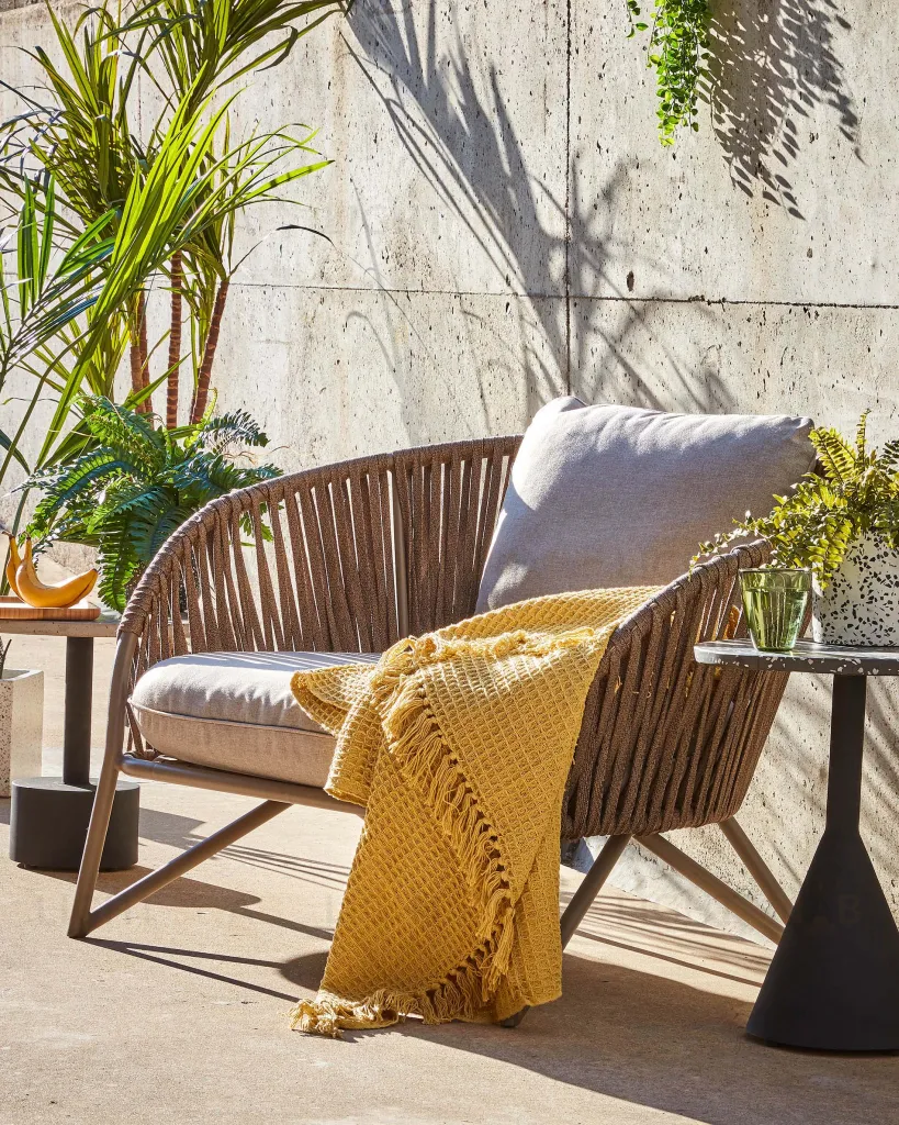 Веревочное кресло Branzie коричневое 068433