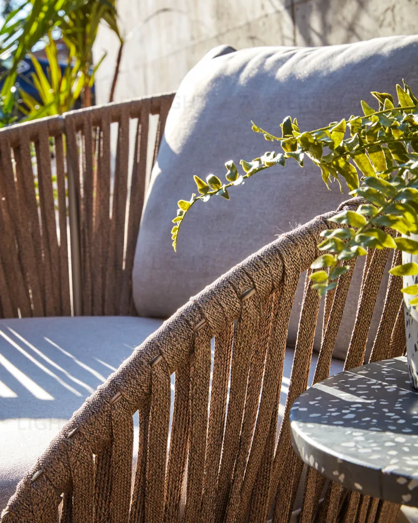 Веревочное кресло Branzie коричневое 068433