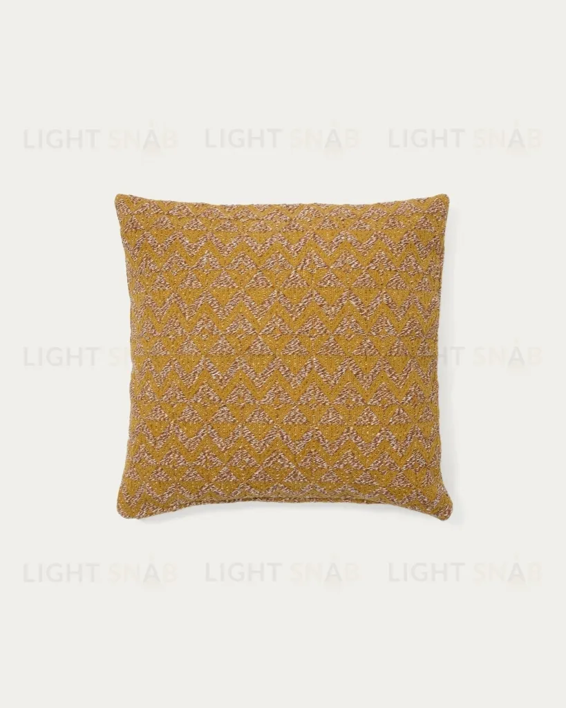 Чехол для подушки Magi горчичный жаккардовый 45 x 45 210378