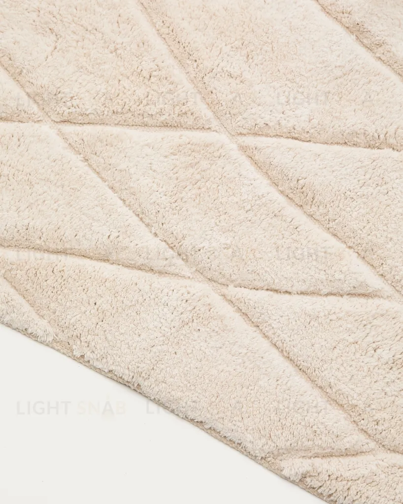 Коврик для ванной Nyana белый хлопковый 50 x 70 см 209229