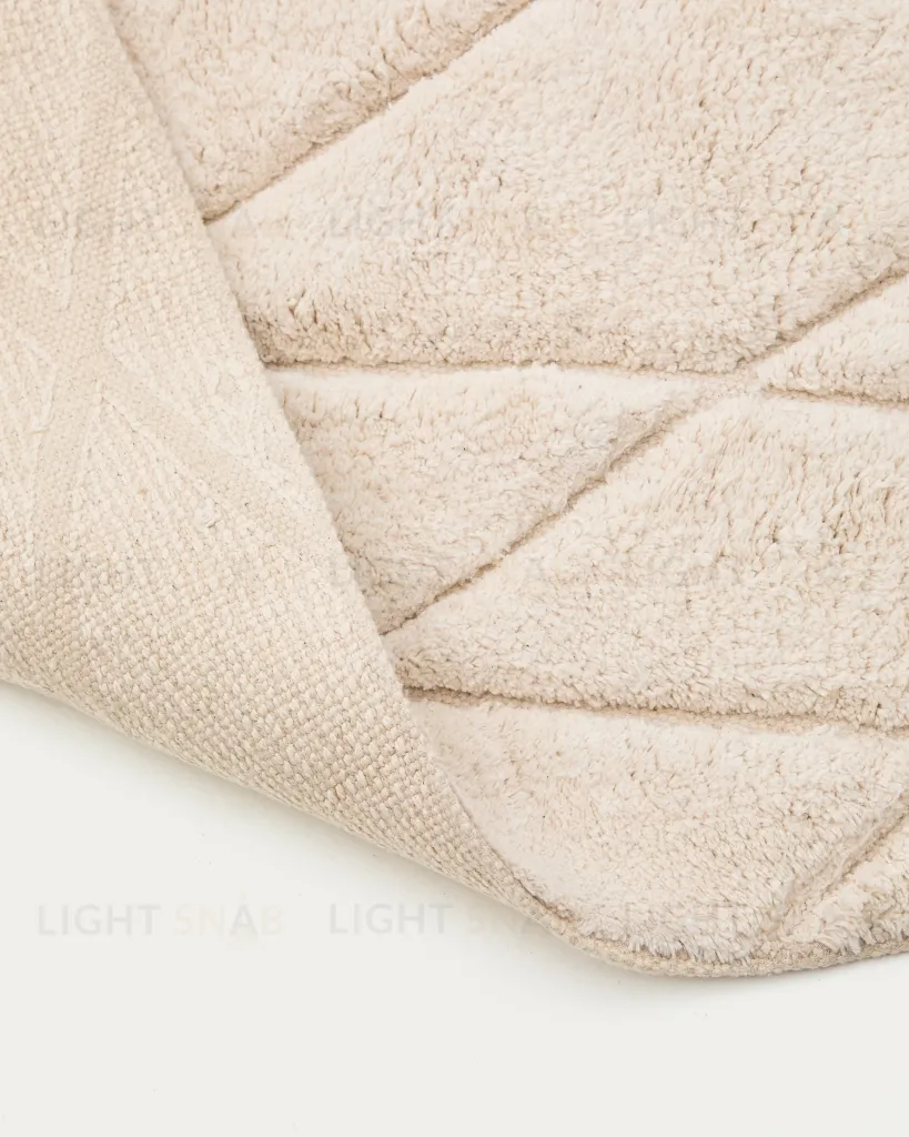 Коврик для ванной Nyana белый хлопковый 50 x 70 см 209229