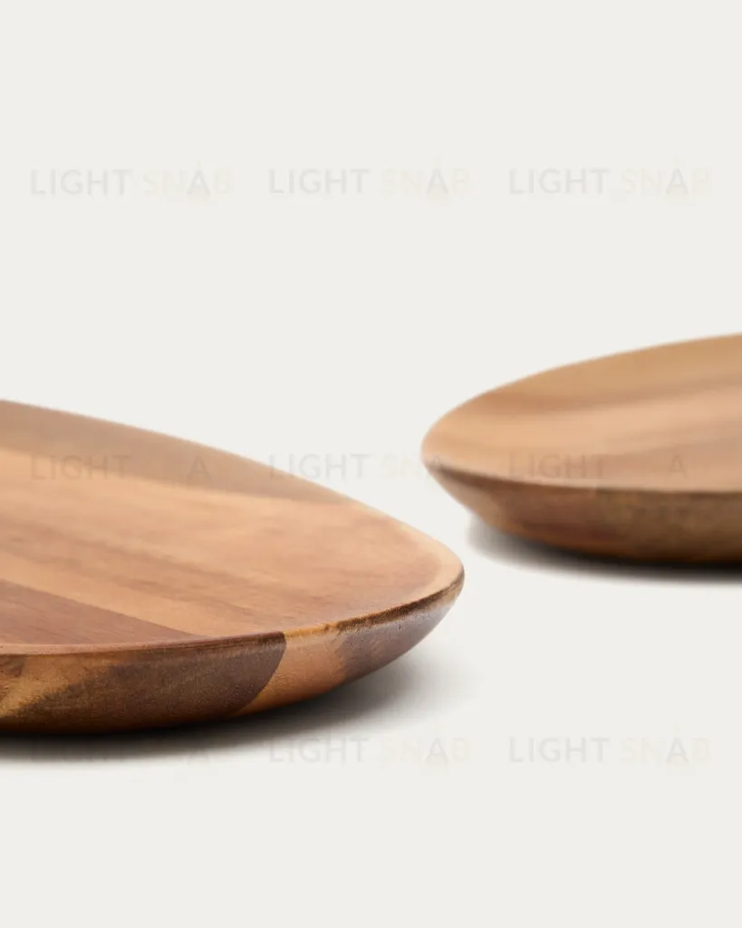 Набор из 2 сервировочных досок Nukha из древесины акации 262035