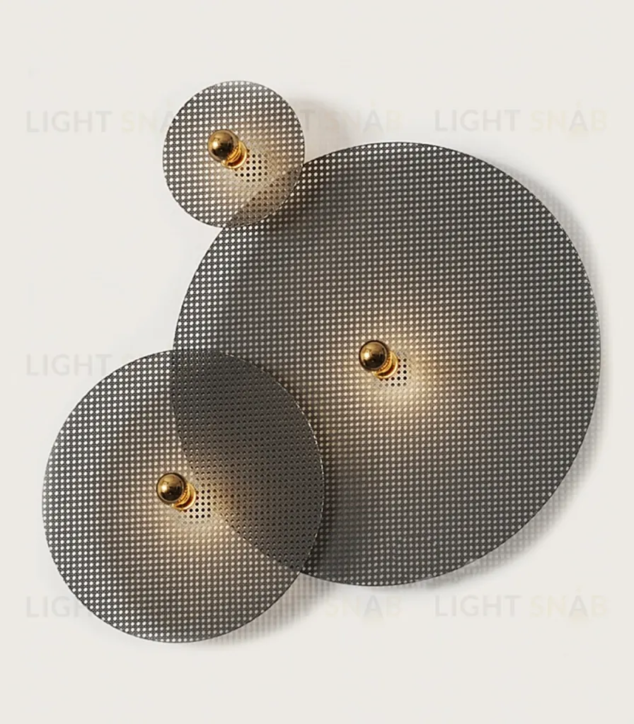 Бра Tan Tan A1053/5 см золотой металл + 1125/90 см черный ротанг  118947