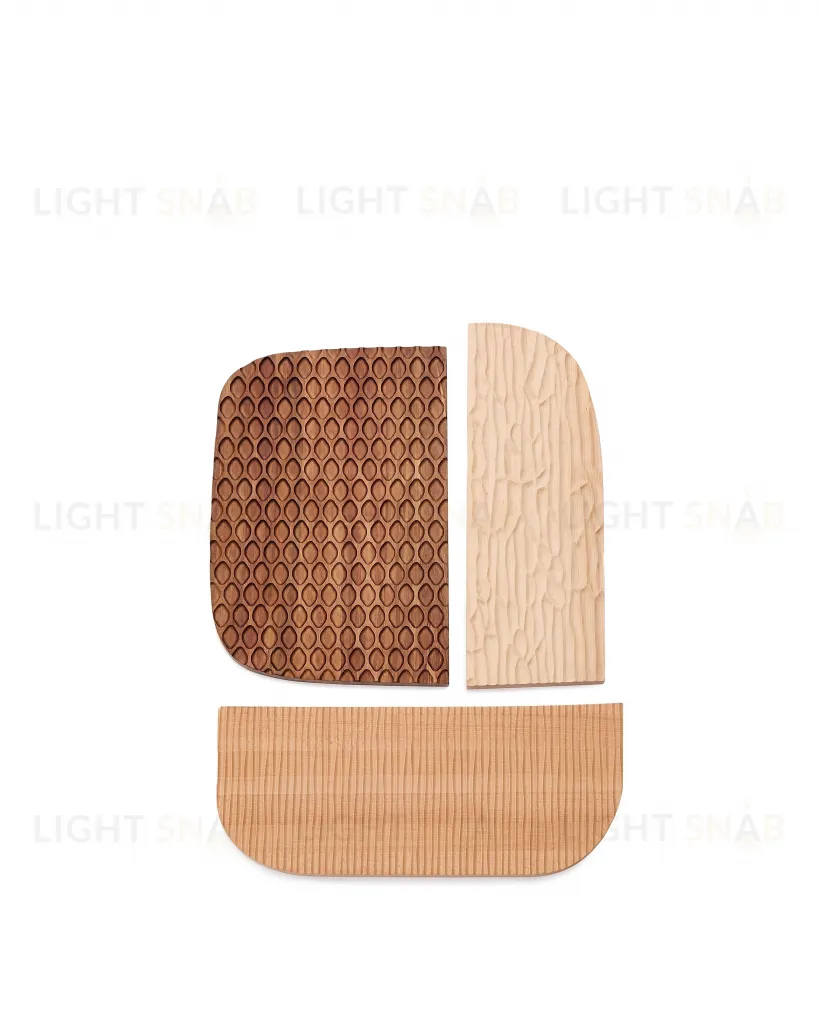 Trivax Стеновая панель из 3 частей из древесины акации 212376