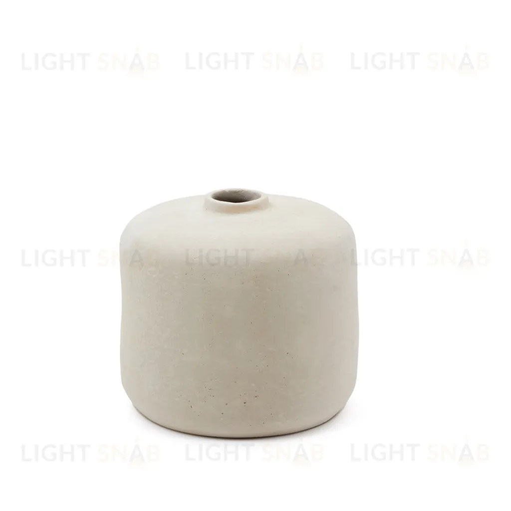 Ваза Serina из папье-маше белого цвета 36,5 см 191338