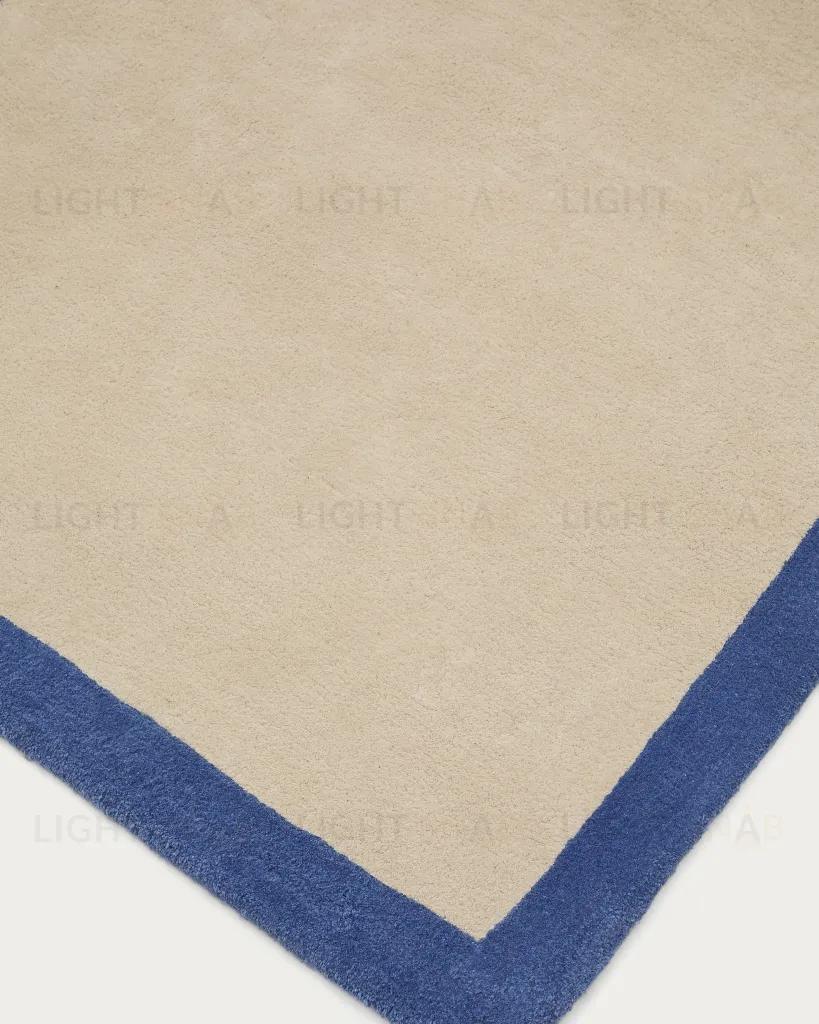 Ковер Nalim бежево-голубой 100% хлопок 90 х 150 см 209225