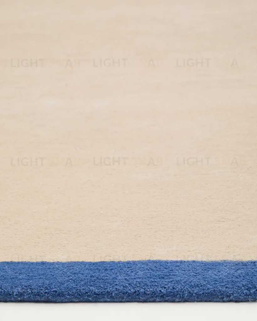 Ковер Nalim бежево-голубой 100% хлопок 90 х 150 см 209225