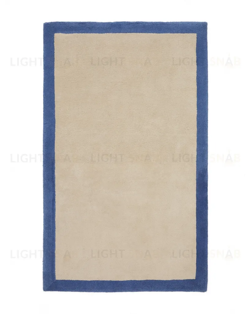 Ковер Nalim бежево-голубой 100% хлопок 90 х 150 см 209225