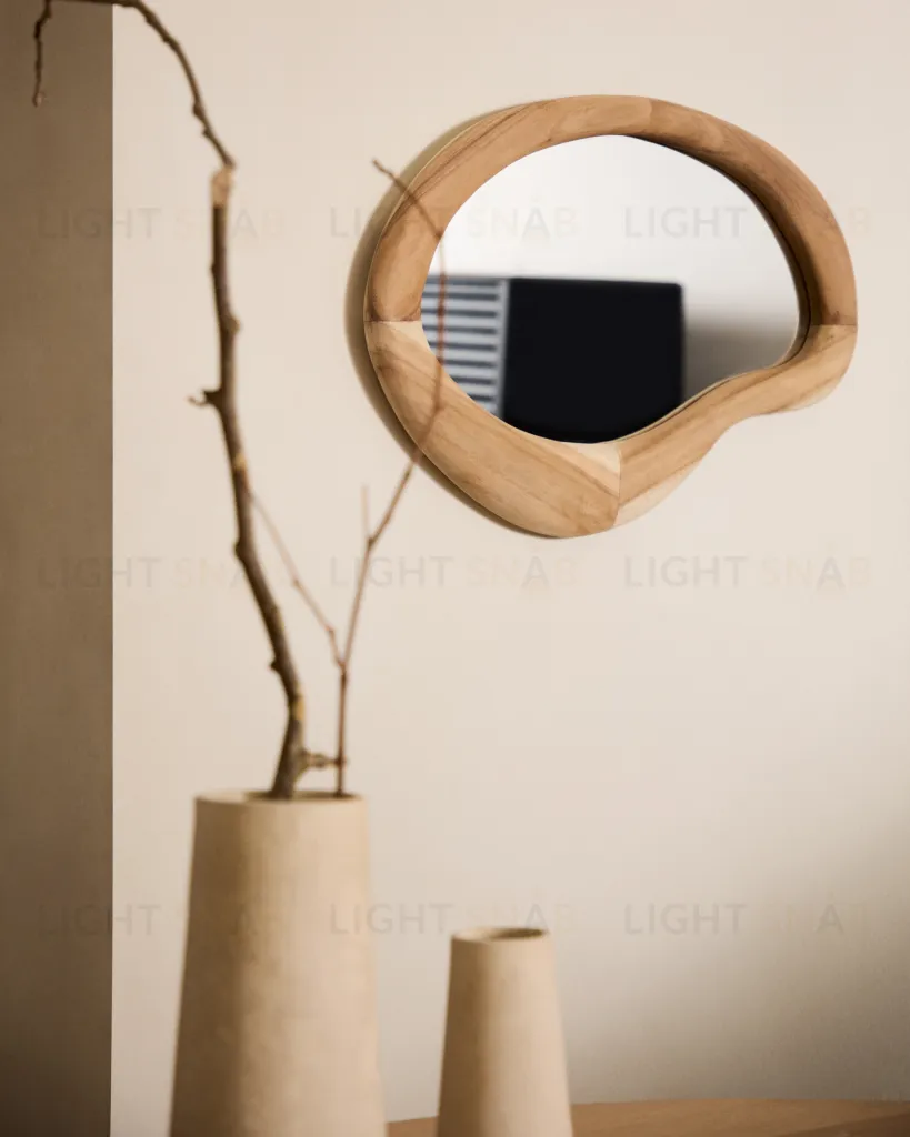 Selem Зеркало в деревянной раме с натуральной отделкой 68 x 44 см 193894