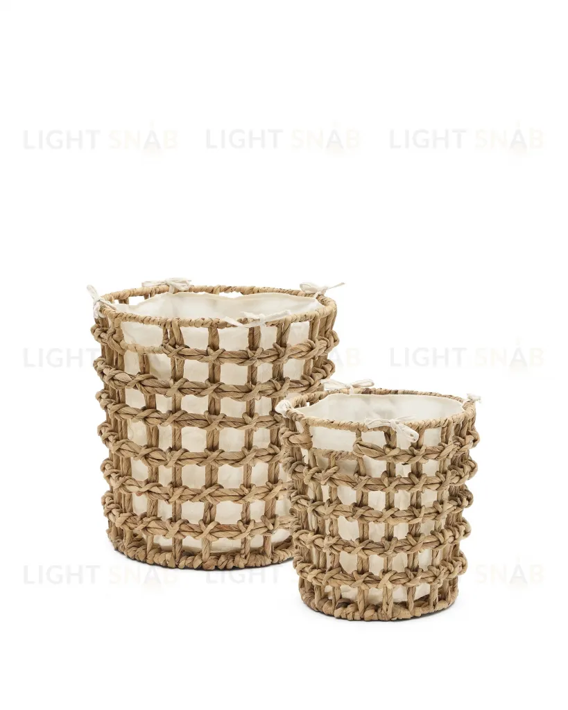 Набор из 2-х корзин Dilam из натурального волокна Ø 30 см / Ø 38 см 209991
