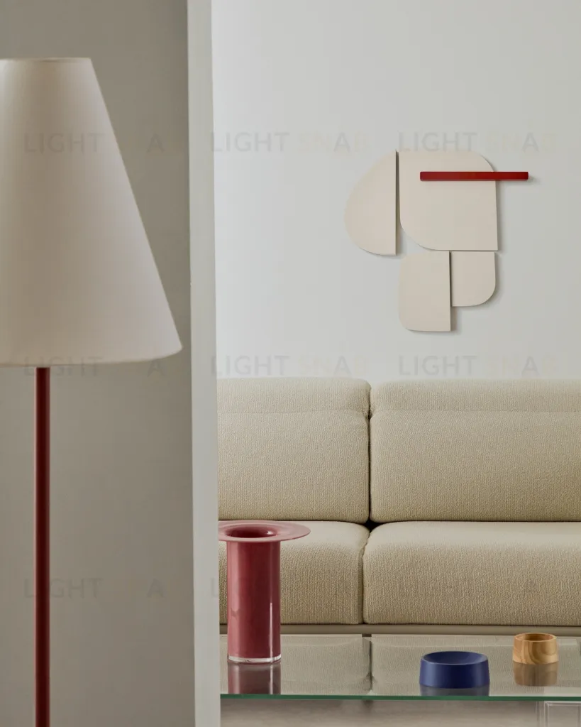 Настенная панель Danei бело-красная 50 x 30 см 209989