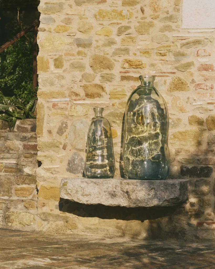 Brenna Ваза из 100 % переработанного прозрачного стекла 73 см 157706