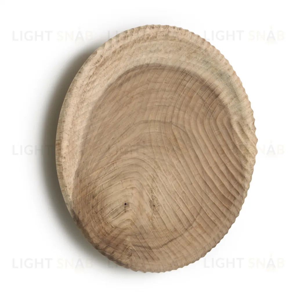 Настенная панель Mely из массива альбиции Ø 45 см 101076
