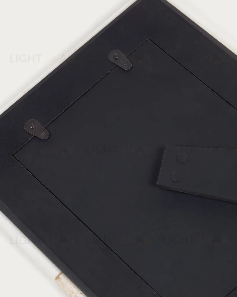 Рамка для фото Uria из белого мрамора и бежевого камня 23 x 18 см 106381